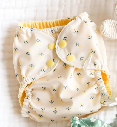 Esembly Cloth Diaper Outer - Waterproof Cloth Cover and Reusable Swim Diaper, Breathable Layer Over Absorbent Inner for Blowout-Proof Diapering - Size 2