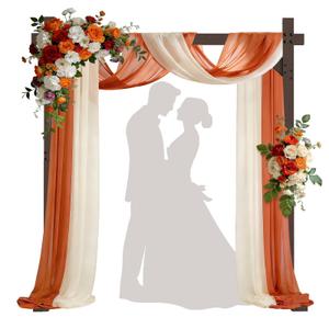 HeyMate Wood Wedding Arch -7.48FT Square Wooden Wedding Arches for Ceremony, Wood Backdrop Stand for Proposal Wedding Party Scene, Birthday Party, Bridal Shower, Garden, Outdoor, Rustic Decorations