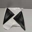 Compatible with Honda Civic 11th Gen Rear Window Vents, 1Pair Side Window Louvers ABS, Glossy Black