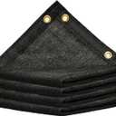 ShadeMart 90% Shade Cloth, Black 6' x 12' Outdoor Dog Shade Tarp, Shade Cover with Upgrade Grommets and Zip Ties, Sunblock Net for Garden Carport Chicken Coop Dog, We Custom Size