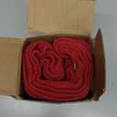 Biscaynebay Wrap Around Bed Skirts for King & Cal King Beds Short Drop of 12", Red Adjustable Elastic Dust Ruffles Easy Fit Wrinkle Resistant Silky Luxurious Fabric Machine Washable