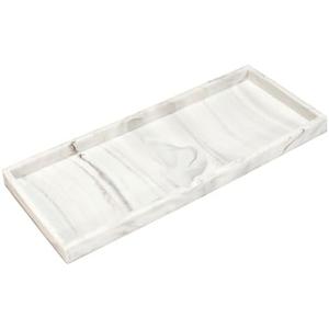 DNC Silicone Bathroom Vanity Tray for Counter, 11.8" Kitchen Sink Soap Tray for Dish Holder Dispenser Countertop Toilet Tank Decor Organizer