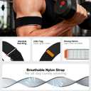 Nylon Sport Bicep Band with Metal Bumper Case, Adjustable Hook-and-Loop Replacement Armband for WHOOP 5.0