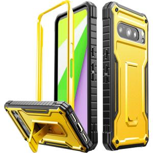 FITO for Google Pixel 8 Pro Case, Dual Layer Shockproof Heavy Duty Phone Case Built-in Kickstand for Google Pixel 8 Pro Phone (Yellow)
