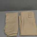 RYB HOME Room Darkening Curtains - Back Loops Solid Sunlight Block Window Decor for Nursery Bedroom Kitchen Bath Garage, Wide 42 in x Long 45, Biscotti Beige, 2 Panels