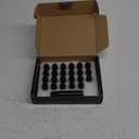 MIKKUPPA M14x1.5 Wheel Lug Nut - Replacement for Chevy Silverado 1500 2500, GMC, Ford, Ram, Aftermarket Wheel - 32pcs Black Closed End Lug Nuts with 1 Socket Key