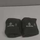 Ankle Weights for Women & Men - 0.5lb/1lb/2lb/3lb Pairs for Walking, Running, Yoga, Fitness - Premium Ice Silk Fabric - Comfortable, Durable & Tear Resistant (Black)