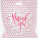 Camtoms Thank You Bags With Handles (12x15) - Medium Plastic Retail Merchandise Bags for Boutique, Small Business - White Glossy Shopping Bags for Vendors