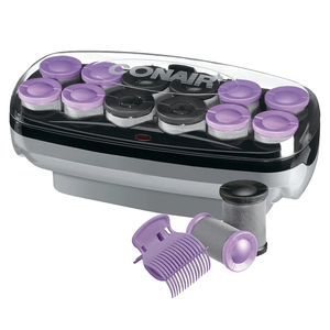 Conair Hot Rollers Hair Curlers for Long, Medium and All Hair | Heated Rollers with Roller Clips Included | 1 1/2-inch and 1 3/4 inch Rollers 