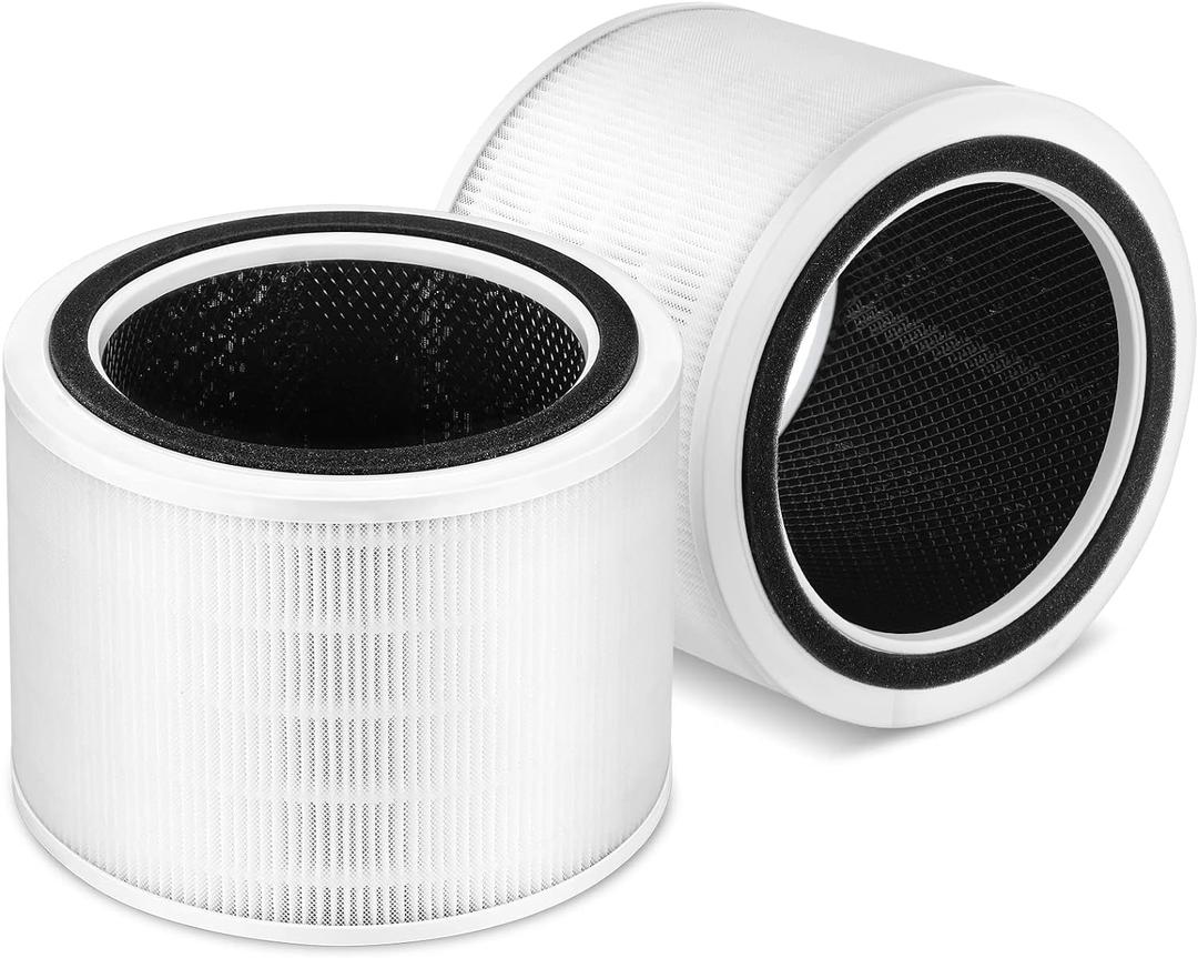 2 Pack Core 200S Replacement Filter, Compatible with LEVOIT Core 200S Core 200S-P Smart WiFi Air Purifier, Compare Part# Core 200S-RF, Core 200S-P, White