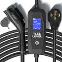 Level 2 EV Charger - Portable 40 Amp 9.6kW EV Charger, NEMA 14-50 Plug Electric Vehicle Charging Stations for J1772 Electric Cars, 25' Cable Smart 240V EV Chargers for Home