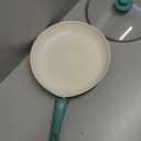 GreenLife Soft Grip Healthy Ceramic Nonstick, 12" Frying Pan Skillet with Lid, PFAS-Free, Dishwasher Safe, Turquoise