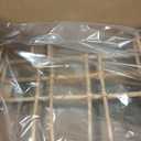 Beige Rattan Wall Hanger with 4 Hooks