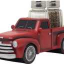 Vintage Pickup Truck Salt and Pepper Shaker Set or Decorative Spice Rack in Antique Look for Farm Country Kitchen Dcor Figurines and Rustic Bar Decorations or Classic Gifts for Farmers