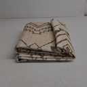 Moroccan Area Rug 4x6 - Washable Boho Geometric Rugs Non-Slip Entryway Rug, Neutral Farmhouse Rugs Soft Throw Rug for Entrance Hallway Bedroom Kitchen Nursery(4'x6',Ivory)