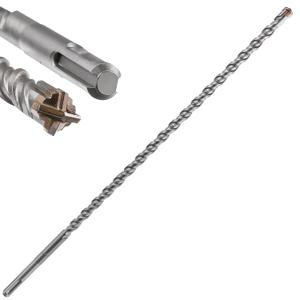 Wensilon Extension Concrete Drill Bit Lengthening 1pcs 1/2" X 39" Cross-Type Double Thread Carbide Material Suitable For Concrete, Brick, Cement Walls, Stone, extra long Hammer Drill Bits For Concrete
