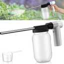 Qualirey Electric Diatomaceous Earth Duster, Powder Duster with 7.5'' Extension Nozzle and 33Oz Bottle, Powder Sprayer for Pest Control/Home/Garden/Indoor/Outdoor