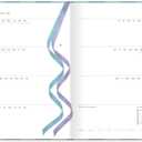 Letts of London® Gingham Academic Weekly/Monthly Planner, August 2025 to July 2026, Week-to-View, Sewn Binding, Multilingual, A5 Size, 8.25" x 5.875", Aqua (C031931-26)