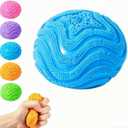 Fuzz Ball Squishy Stress Ball, Slow Rising Memory Foam, Soft Fidget Toy for Anxiety Relief, Adults Anxiety Stress Relief Toys, Party Favors Gift for Adult ﻿(Blue)