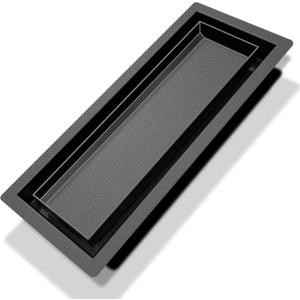 4x12 Floor Register, Heavy Duty Steel Flush Mount Air Vent with 50% Higher Airflow - Sleek Low-Profile Design for Tile & Wood Floors, Easy DIY Installation Floor Vent Covers for Flooring Insert