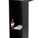 Black Podium Stand for Lectern, Presentation, Church, Classroom, Shelf Adjustable