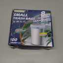 8 Gallon Trash Bags Drawstring 1.2 Mil - 100 Count White Medium Garbage Bags Unscented, 30 Liter Thick Plastic Trash Can Liners for Home Kitchen Bathroom
