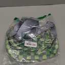 Bum Bags for Women Checkered Crossbody Bag with Removable Wallets Large Nylon Belt Purse Fanny Packs, Gray and Green Checkered