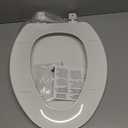 Bemis 170 Durable Plastic Toilet Seat, Elongated, White