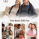 Heycool Cordless Neck Massager with Heat, Shiatsu Neck Shoulder Massager for Pain Relief Deep Tissue, 2 Heating Areas, 3 Modes Kneading Back Massager Presents/Gifts for Women, Men