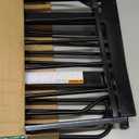 Regalo Safety 29-38.5" Baby Gate for Doorways & Bottom of Stairs, Pressure Mounted Baby Gate with Door for Babies, Toddlers & Pets, Tested & Safe for 30 Years, American Designed, American Owned, Black