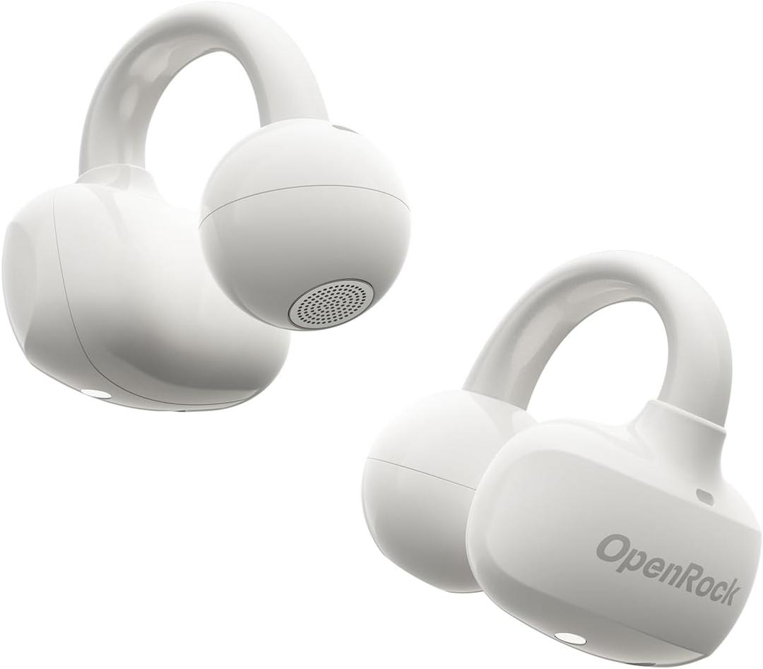 E Open Ear Clip-On Earbuds, Bluetooth 6.0, 4g Lightweight | 4g clip-on comfort, powerful bass, 28H playtime, AI clear calls and IPX4 water resistance for workouts and daily use