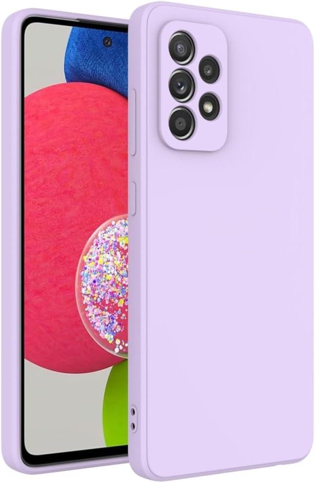 for Samsung Galaxy A52 Case Purple, Scratch Resistant with Soft Touch, Slim Thin Phone Cover for Samsung Galaxy A52