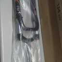 BUCKLOS LUTU 26/27.5/29 Air MTB Suspension Fork, Rebound Adjust Straight Tube 28.6mm QR 9mm Travel 120mm Manual/Crown Lockout Mountain Bike Forks, Ultralight Gas Shock XC Bicycle (Black Gold)