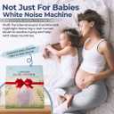 White Noise Sound Machine - Gradient Mode Lumi Egg, Portable Sound Machine with Bluetooth, 26 Soothing Sounds, Night Light, Timer, Noise Canceling for Baby, Adults, Home, Travel & Nursery Gift