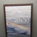 20x30 Picture Frame, Walnut Woodgrain Poster Frame, Wall Mount