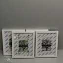 KINLINK 5x7 Picture Frame White Set of 4, Wooden Photo Frames Matted 4x6 with Plexiglass for 4x6 with Mat or 5x7 without Mat for Table and Wall Display