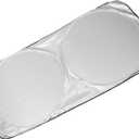 uxcell Black Silver Tone Rear Windshield Sun Shade for Car