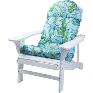 Enipate Tropical Print Adirondack Chair Cushions 44x19x4 inch, Weather Resistant Patio Chair Seat Cushion, Tufted Thicken Outdoor High Back Rocking Chair Pads (Floral 02)