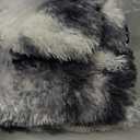 PAGISOFE Black White Grey Rugs for Living Room 5x8, Shag Fuzzy Fluffy Washable Rugs for Kids Room Playroom Classroom Dorm Shaggy Soft Carpet for Home Decor Aesthetic Plush Bedside Rug Modern Cool Rug