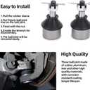 2PCS Lower Ball Joint & Removal Puller Tool For Polaris ATC ATP Magnum Scrambler Sportsman Ranger Xpedition Xplorer Trail Blazer Trail Boss 250 330 325 335 350 400 425 450 500 600 700 800 7061158