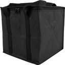 Lightweight Board Game Bag [Dual Layer Non-Woven Fabric/Carrying Handle/Zippered Lid/Water Resistant] (Black)