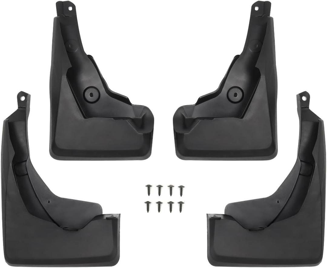 Powerty Custom Fit for Mud Flaps Toyota RAV4 2025 2024 2023 2022 2021 2020 2019 Splash Guards Molded Front and Rear Fender Cover Black ABS 4Pcs Set Hybrid Accessories (Not Fit for 2021 RAV4 Prime)