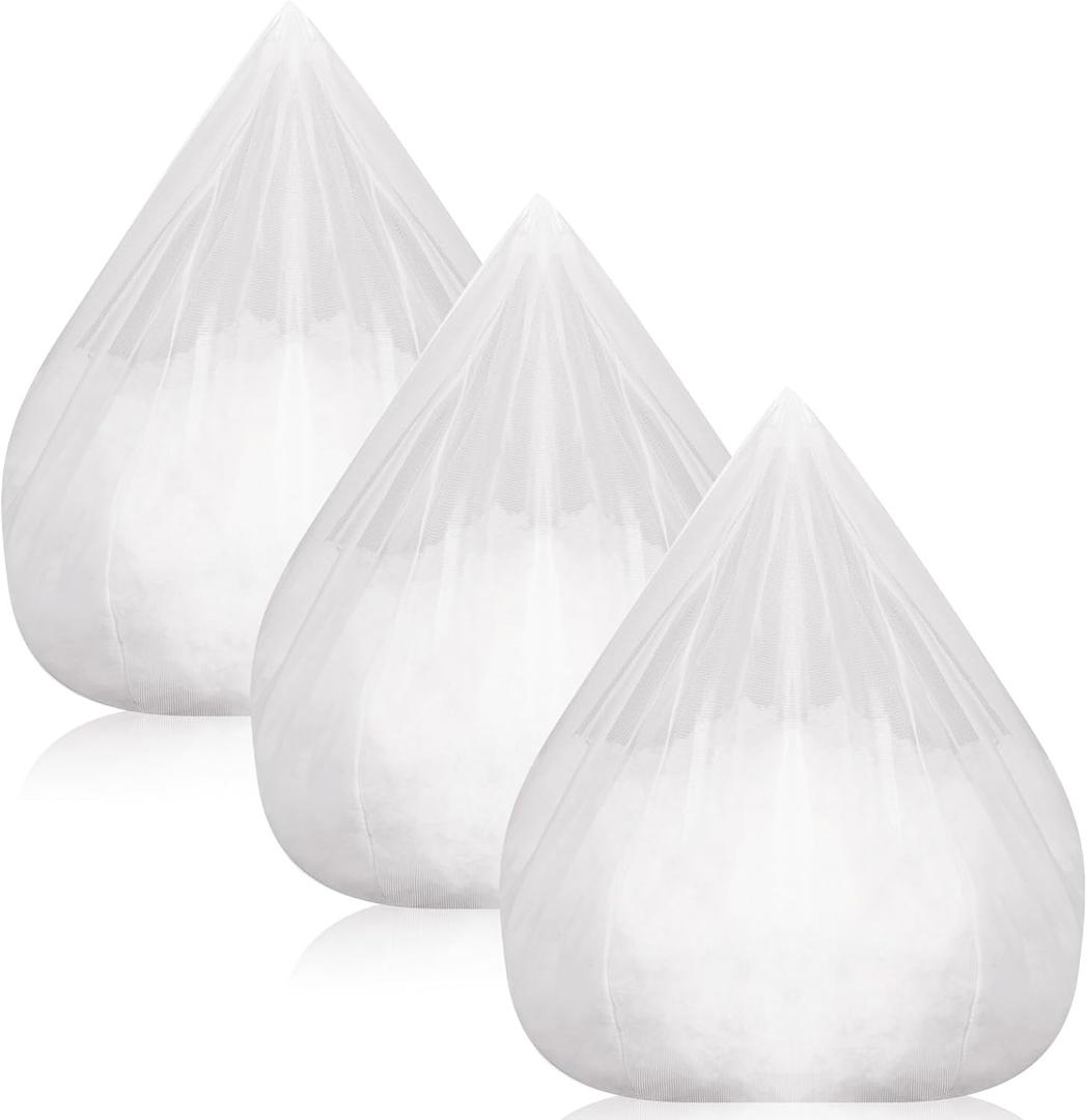 3 Pack Inner Liners for Bean Bag Chair Bean Bag Inner Liner Insert Replacement Lazy Sofa Liner Easy Cleaning Cover Seat Lazy Sofa, Zipper Opening No Filler(80 x 90cm/31.5 x 35.4 Inch) (Medium)