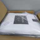 Vera Wang - Queen Comforter Set, Luxury Cotton Bedding with Matching Shams, Medium Weight & Ideal for All Seasons (Waffle Pique Queen, White)