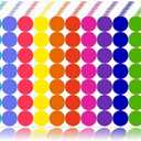 1400 PCS Colored Dot Stickers Round Color Coding Labels Classroom Must Haves, Circle Dots Labels Price Stickers Polka Circle Dot Stickers Label Sticker for Office, Classroom Decor, Papers Etc (3/4 INCH)