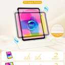 Shorogyt for iPad Air 11 Inch Case M3 2025&M2 2024/Air 5th Generation 2022/Air 4th Gen 2020/Pro 11 Inch Case Magnetic Stand for Women - Cute 360 Degree Rotating Covers Girls Pencil Holder,Mushroom