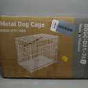 DUMOS Dog Crate, 36 Inch Medium Double Door Dog Cage with Plastic Leak-Proof Pan Tray, Folding Metal Wire Pet Kennel for Indoor, Outdoor, Travel (36.61"L x 22.64"W x 24.21"H)