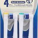 Electric Toothbrush Replacement Heads Compatible with Oral B Pack of 4 Dupont Bristles for Gum Health Improvement.Generic Crossaction Electric Toothbrush Heads Compatible with Oralb Braun Bases (4)
 Pack of 3