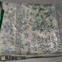 jinchan Zenith Corner Rug 4x4 Area Rug Floral Soft Aesthetic Non-Slip Low Pile Machine Washable Carpet for Entryway Bedroom Kids Room Kitchen College Dorm Blue/Cream