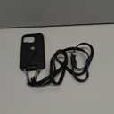 LUCKYCOIN Crossbody Wallet Phone Case for iPhone 15 Pro Max,100% Genuine Leather Wallet Phone Case with Expandable Flip Card Holder, Phone Purse for Women with Adjustable Removable Strap - Pebble Black